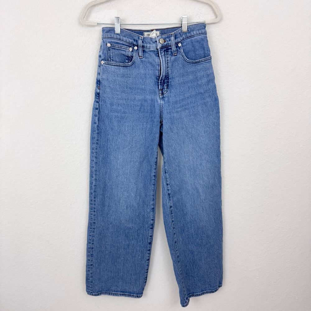 Madewell Womens Perfect Vintage Wide Leg Jean Size 27 Stretch Casual Denim Blue - Picture 1 of 9